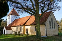 Little Totham - All Saints  This charming Grade I listed church has a 12th century nave and 14th century chancel. The tower was built in the 16th century by John Sammes, who lived in the adjacent Hall. There is a monument to him inside the church.  This church is unusual in that it has hardly ever had its own rector. Instead, it is run from Goldhanger, a couple of miles away. Rumour has it that at one time in the 16th century the church did have its own rector; but after a couple of years he ran off with the daughter of the local Lord. Since then, the church has stayed rector-free. : Church, Essex, Little, Totham, All Saints, Grade 1, C12, C14, Norman