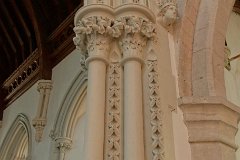 Littlebury - Holy Trinity - Chancel Arch  The quality of workmanship on the chancel arch is particularly high. : Church, Essex, Littlebury, Holy Trinity, C13, C14, Grade 1