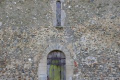 Mashbury - Unknown Dedication - North Door  Original twelfth century Norman doorway and lancet window : Church, Essex, Mashbury, Unknown, C12, Norman