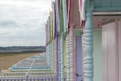 West Mersea Beach Huts : Mersea, Island, Essex, beach, huts