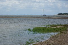 Point Clear, with Mersea Island : Point Clear, Essex, coast, coastal, sea, shoreline